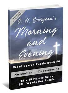 C.H. Spurgeon’s Morning and Evening Word Search Puzzle Book #6 (6×9): November 1st to December 31st